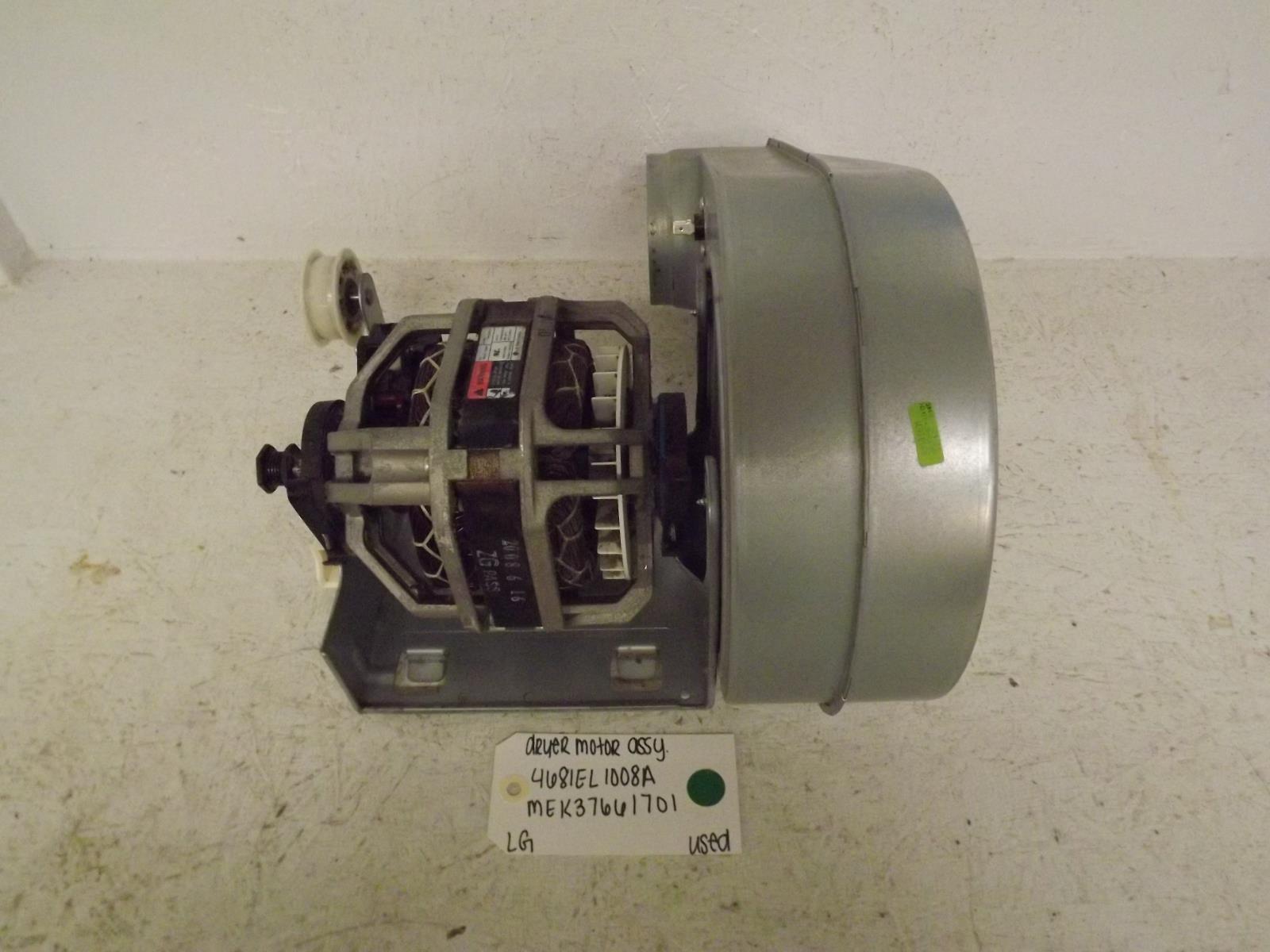 LG Dryer 4681EL1008A MEK37661701 Motor Assembly Used LG Dryer 4681EL1008A MEK37661701 Motor Assembly Used